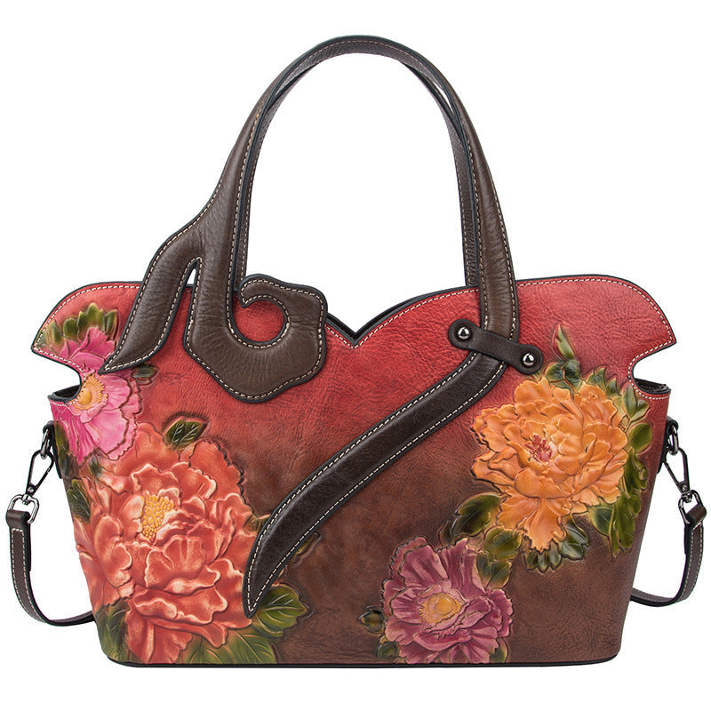 Perla™ | Bolso de Cuero Floral