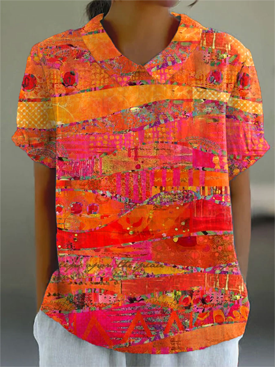 Isla | Camisa de Estampado Abstracto