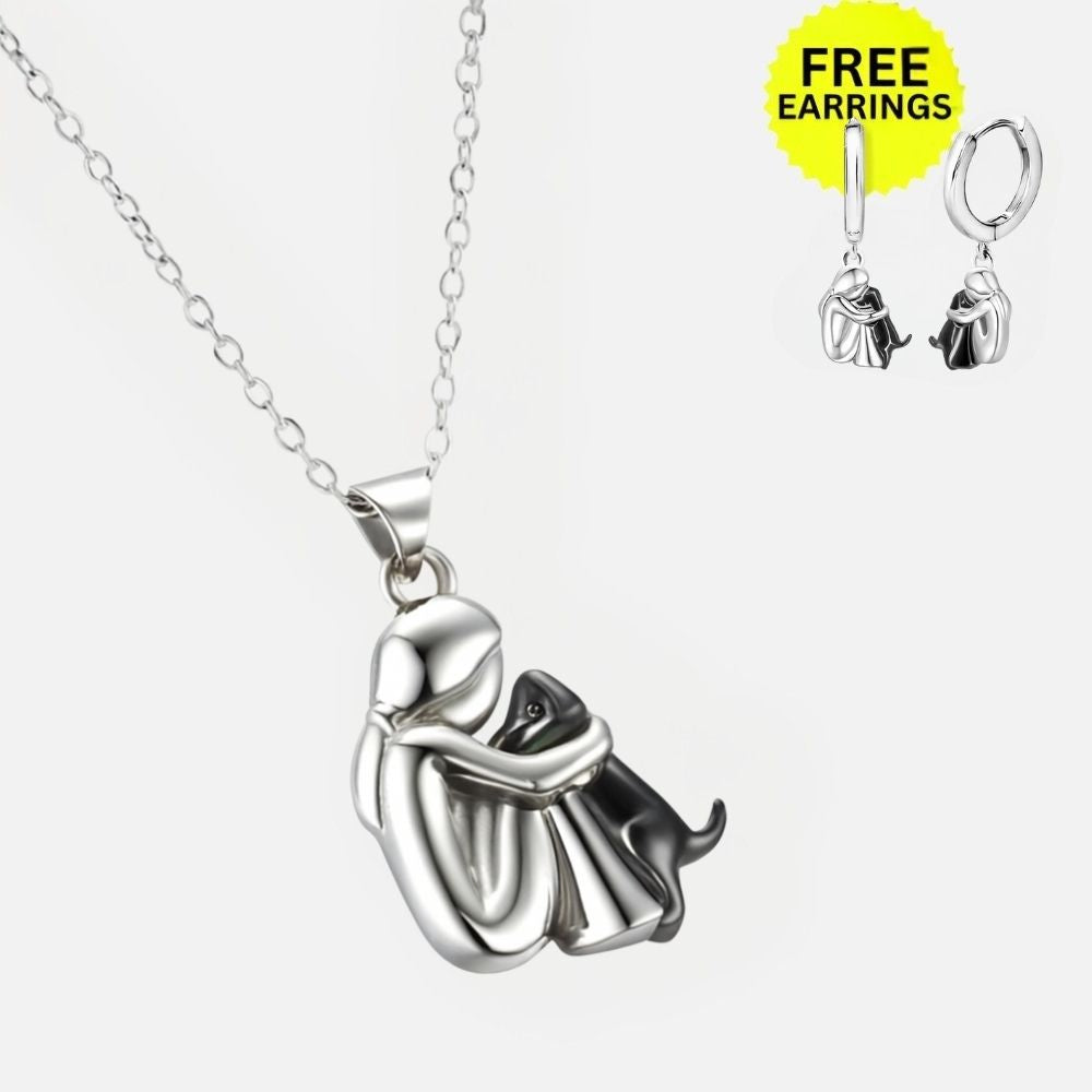 Collar de Abrazo de Perro con Pendientes de Regalo