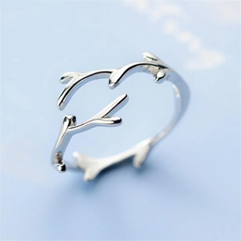 Anillo de Rama en Plata de Ley
