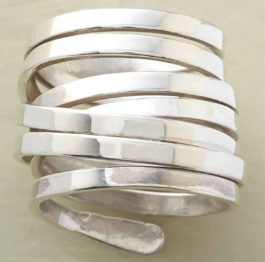 Bliss - Anillo Vintage de Plata Gruesa