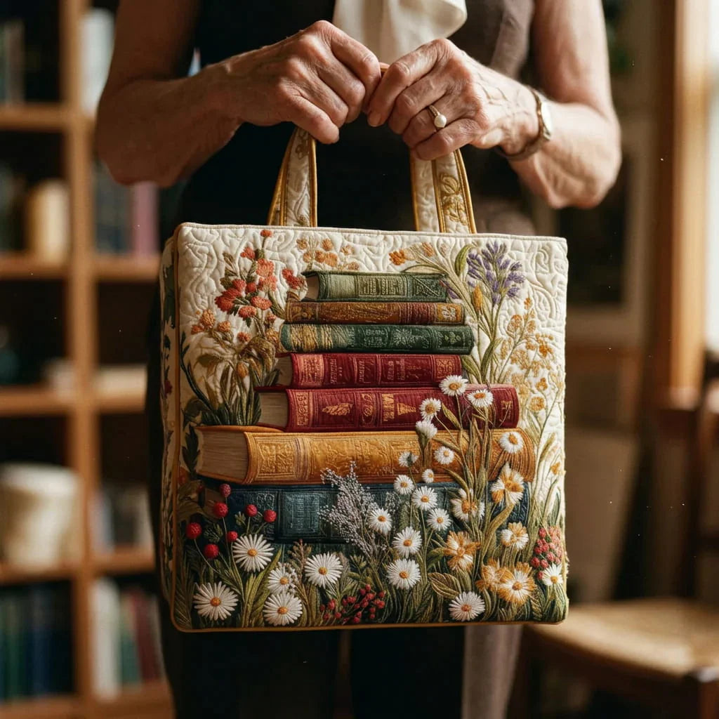 Bolso Artisanal Acolchado - Motivo Floral