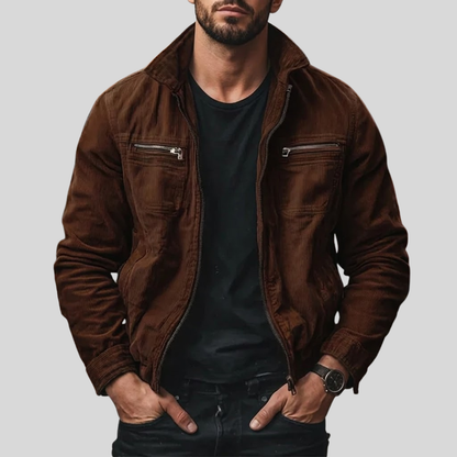 George | Chaqueta de Algodón Vintage con Cremallera