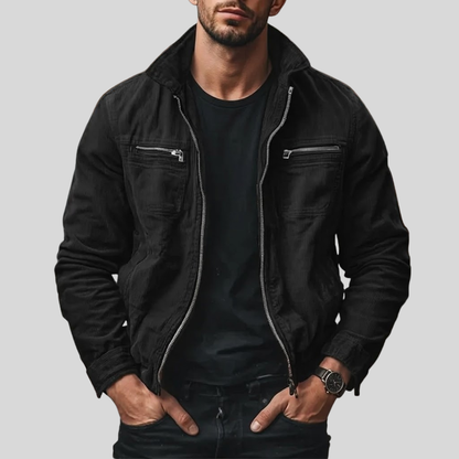 George | Chaqueta de Algodón Vintage con Cremallera