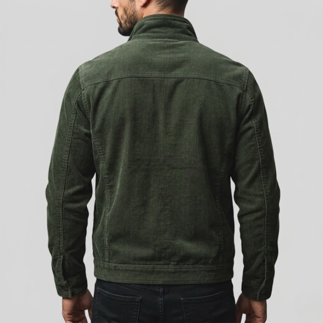 George | Chaqueta de Algodón Vintage con Cremallera