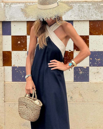 Vestido de Cuello Cruzado Serena™