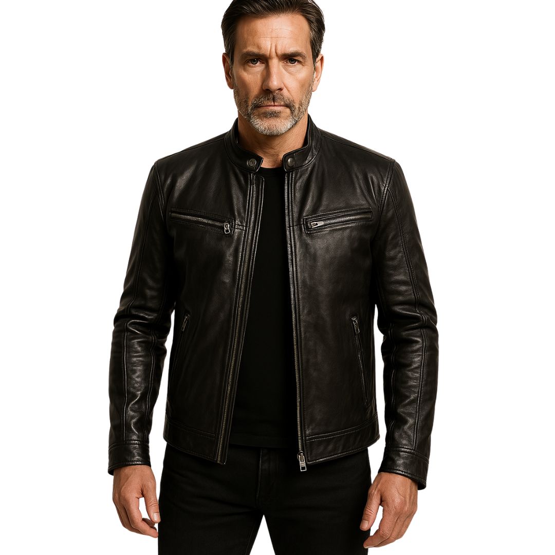 Harlan | Chaqueta de Cuero Clásica