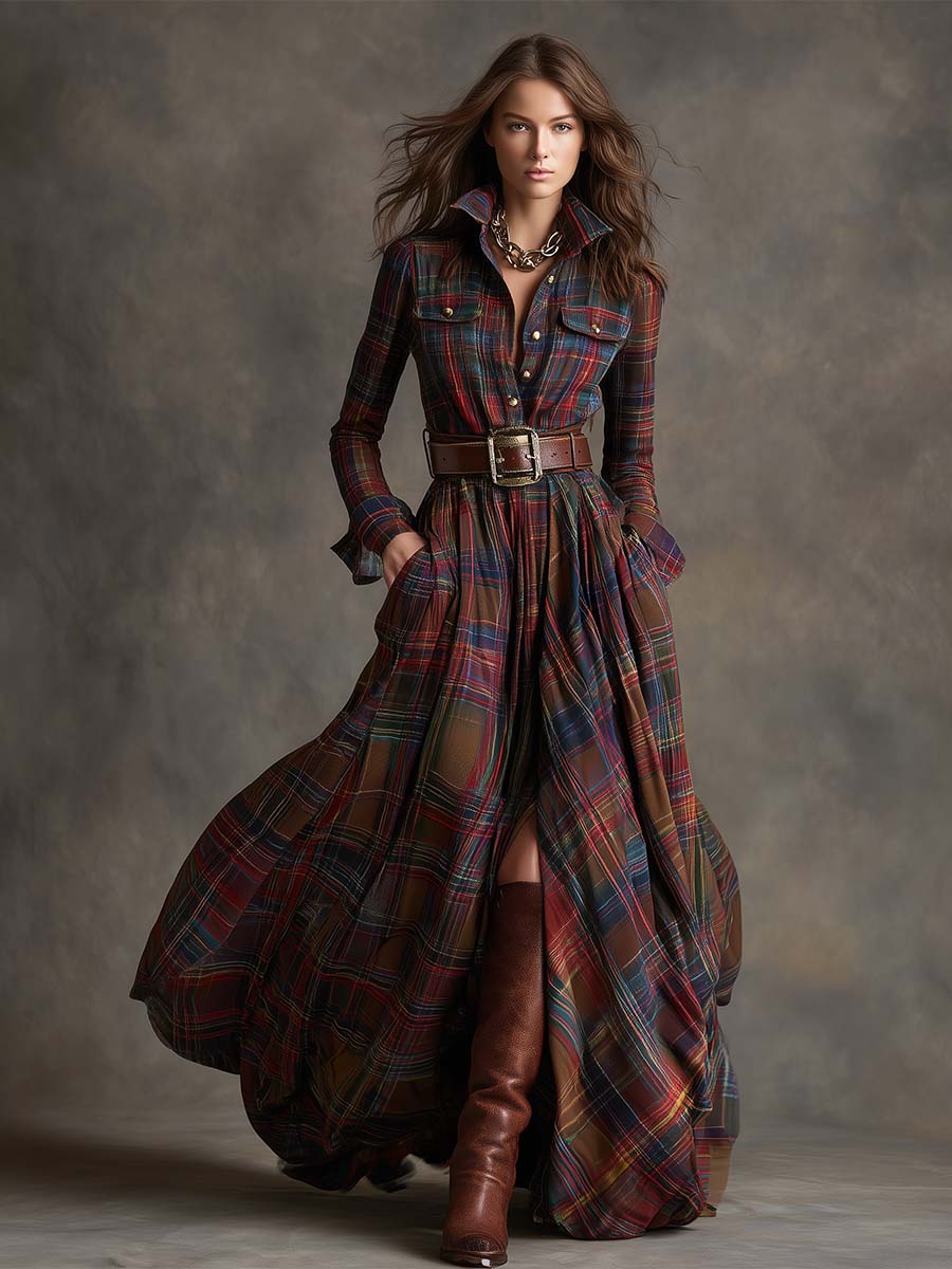 Evelyn | Clásico vestido camisa elegante
