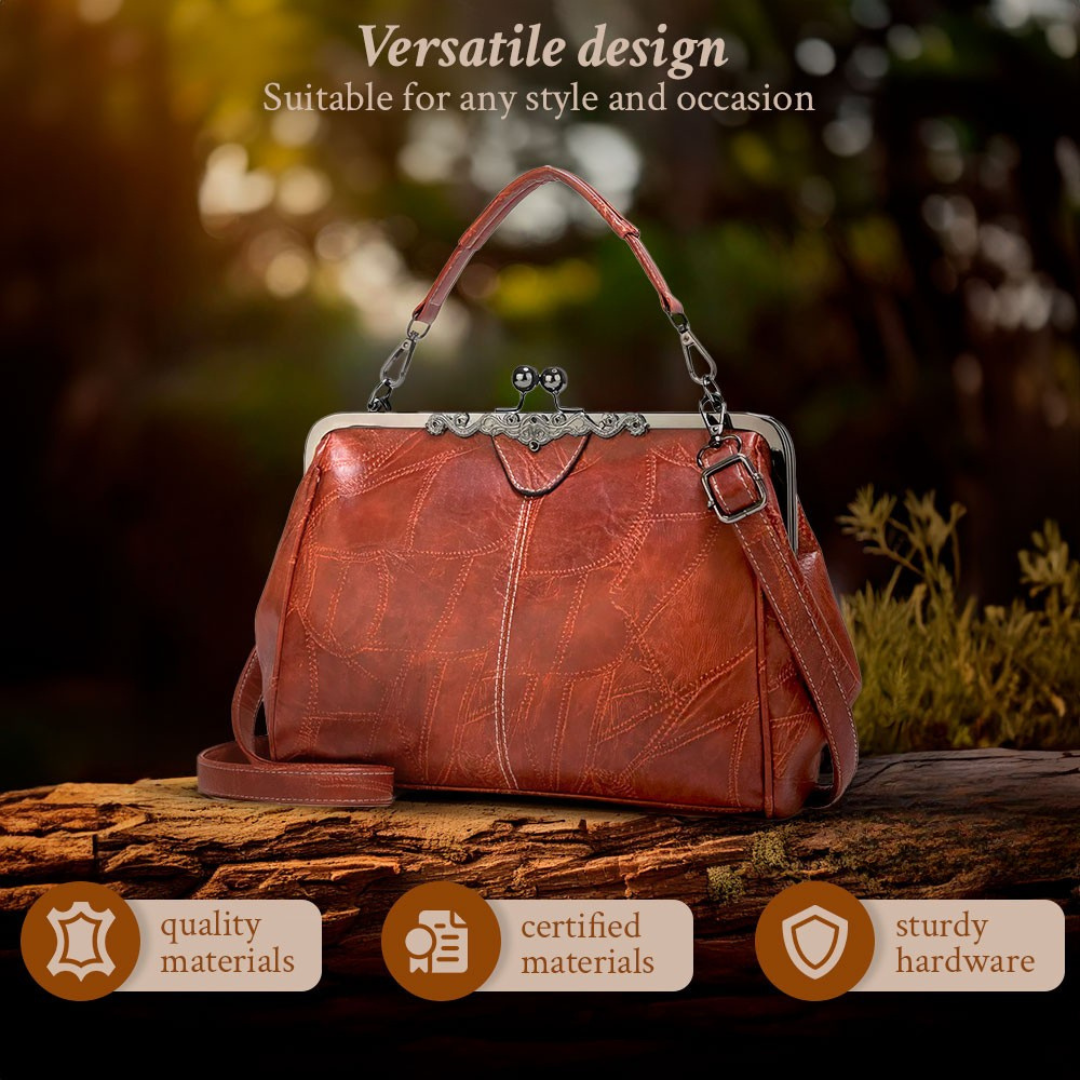 Lily™ | Bolsa de Cuero Retro Chic