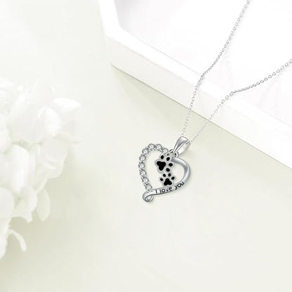 Collar de Pata en Forma de Corazón