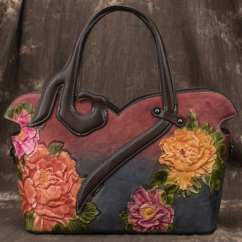 Perla™ | Bolso de Cuero Floral