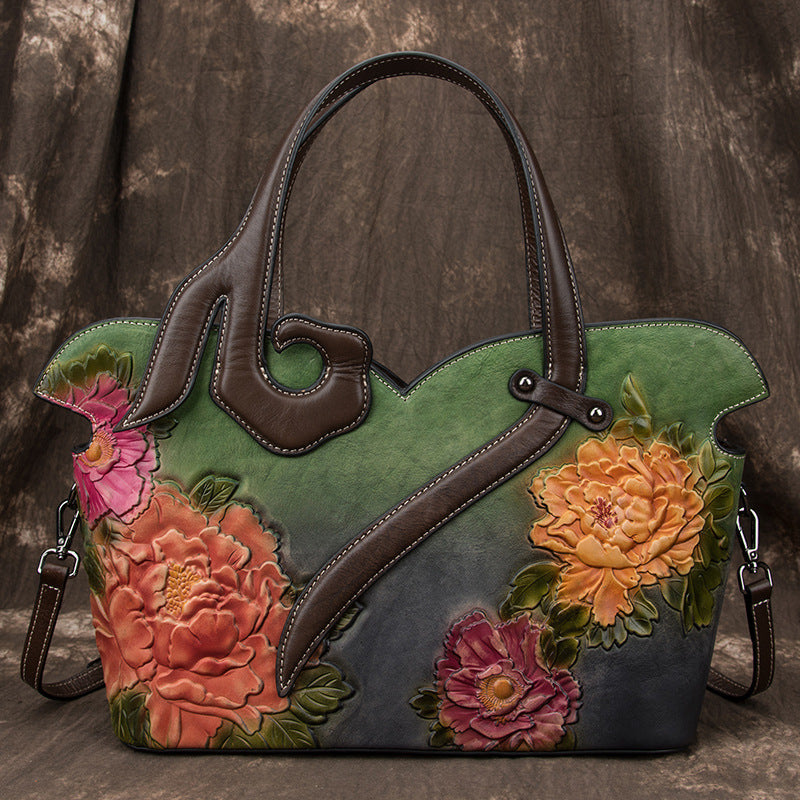 Perla™ | Bolso de Cuero Floral
