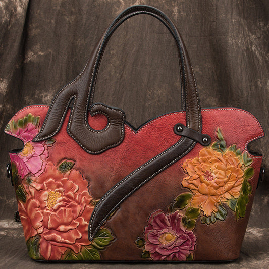 Perla™ | Bolso de Cuero Floral