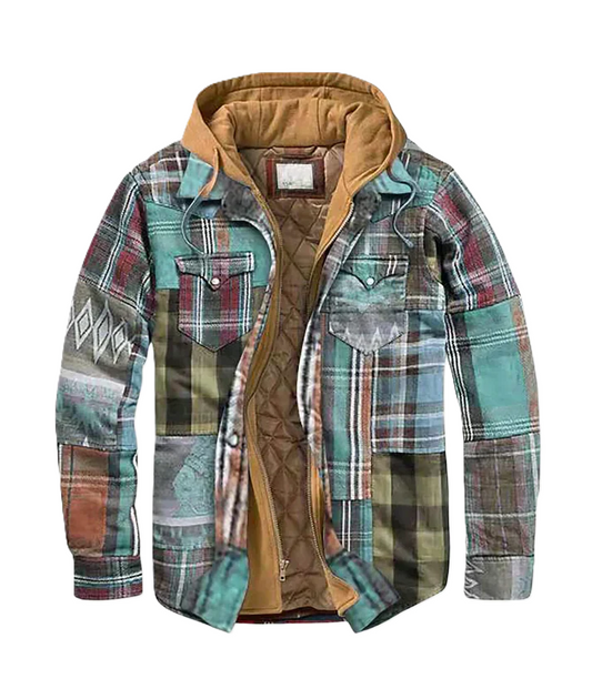 Alain™ | Blazer de patchwork a cuadros