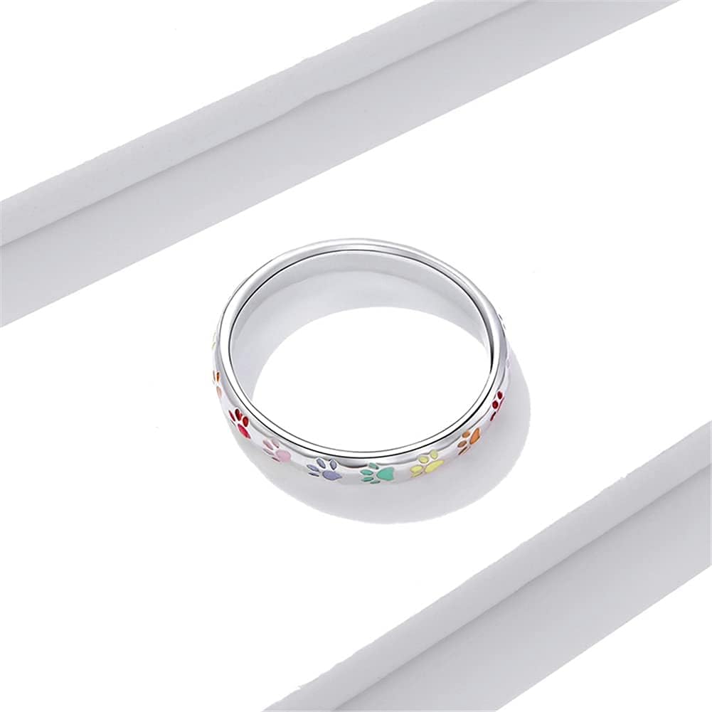 Anillo de Plata de Ley con Diseño de Pata