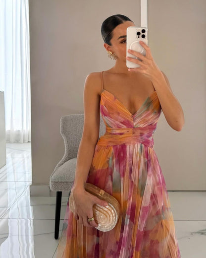 Rosa | Vestido maxi floral encantador