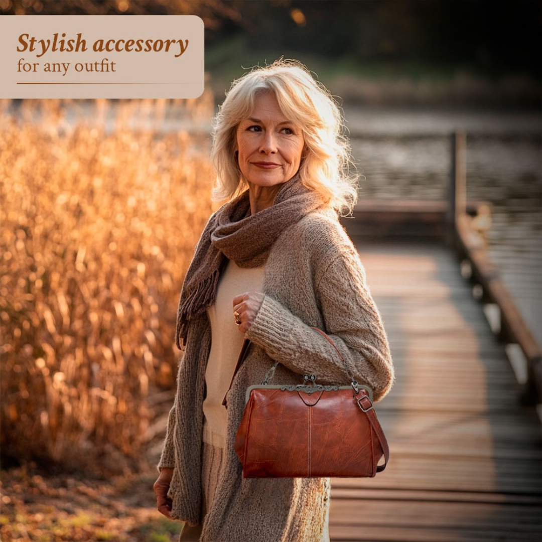 Lily™ | Bolsa de Cuero Retro Chic