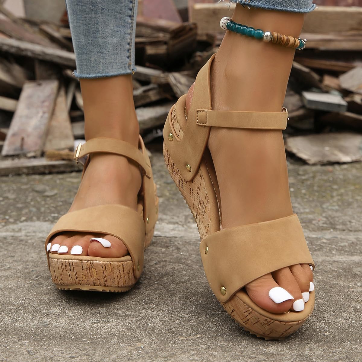 Daniela – Sandalias de cuña elegantes