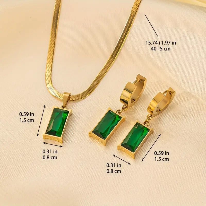 Conjunto de Joyería Elegante Iselotte Verdain Oro