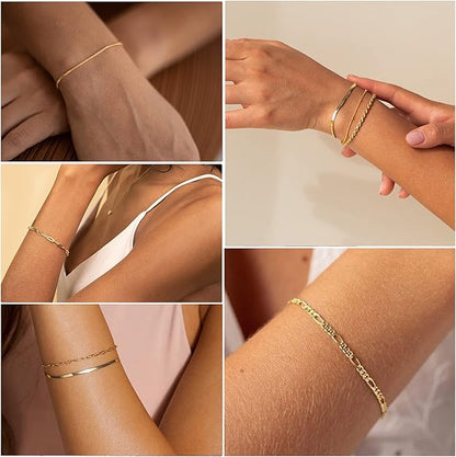 Set de Pulseras Isabella Vernetta | Oro Blanco