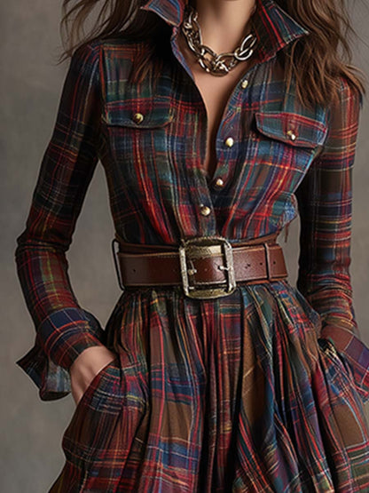 Evelyn | Clásico vestido camisa elegante