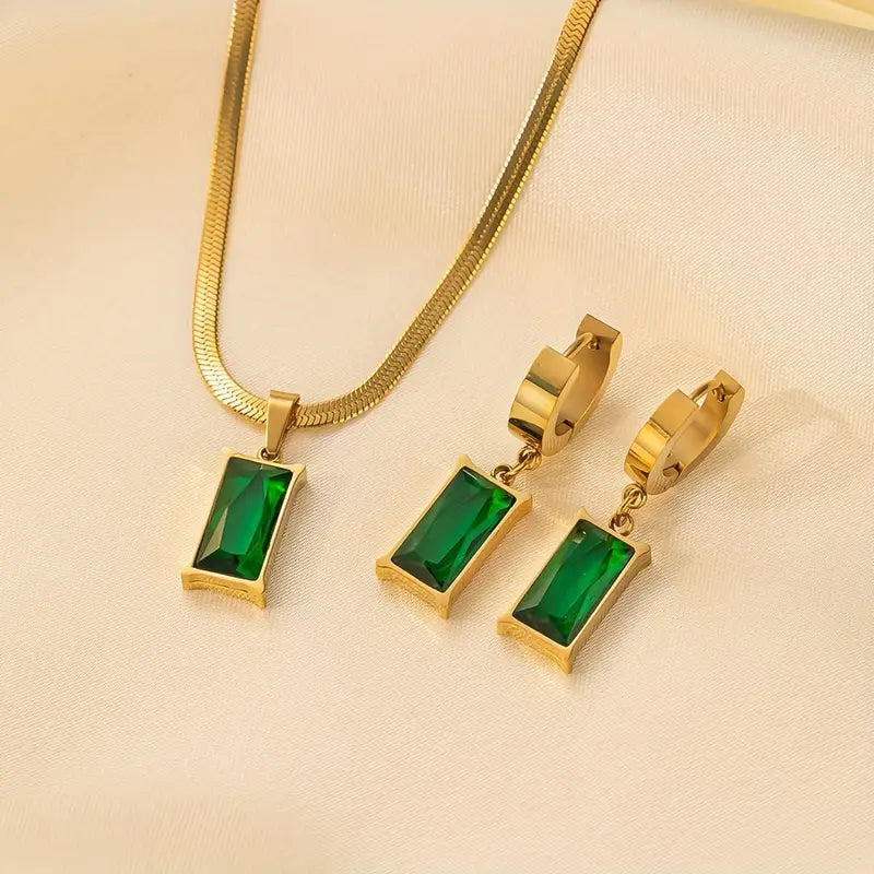 Conjunto de Joyería Elegante Iselotte Verdain Oro