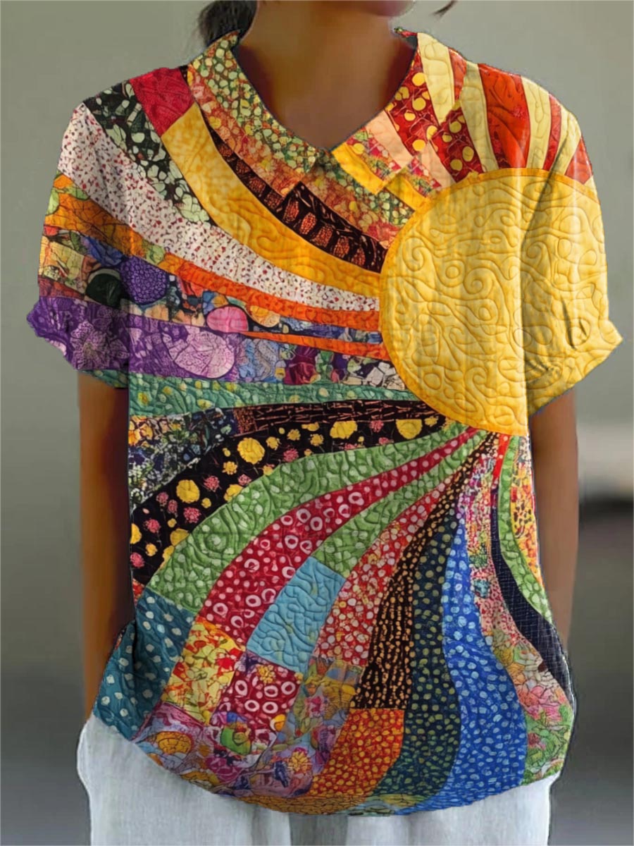 Maine | Camisa de Parchwork Sunburst
