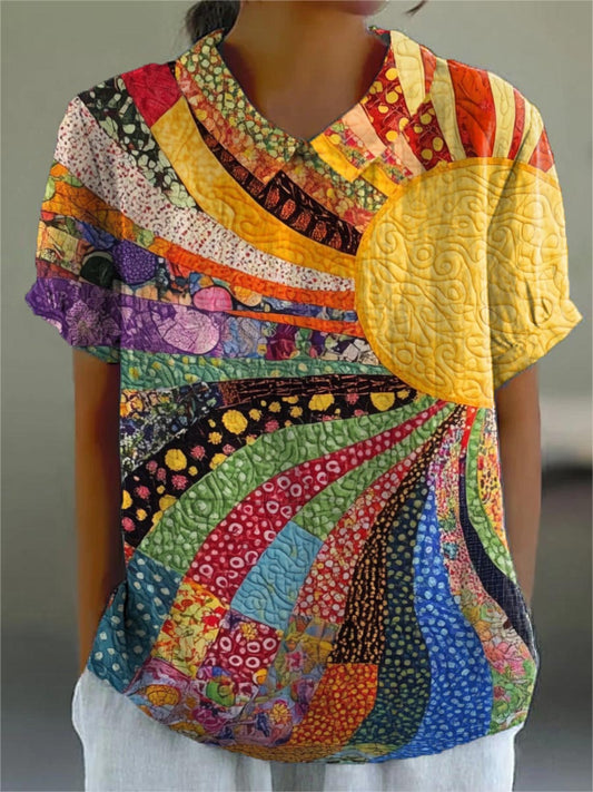Maine | Camisa de Parchwork Sunburst