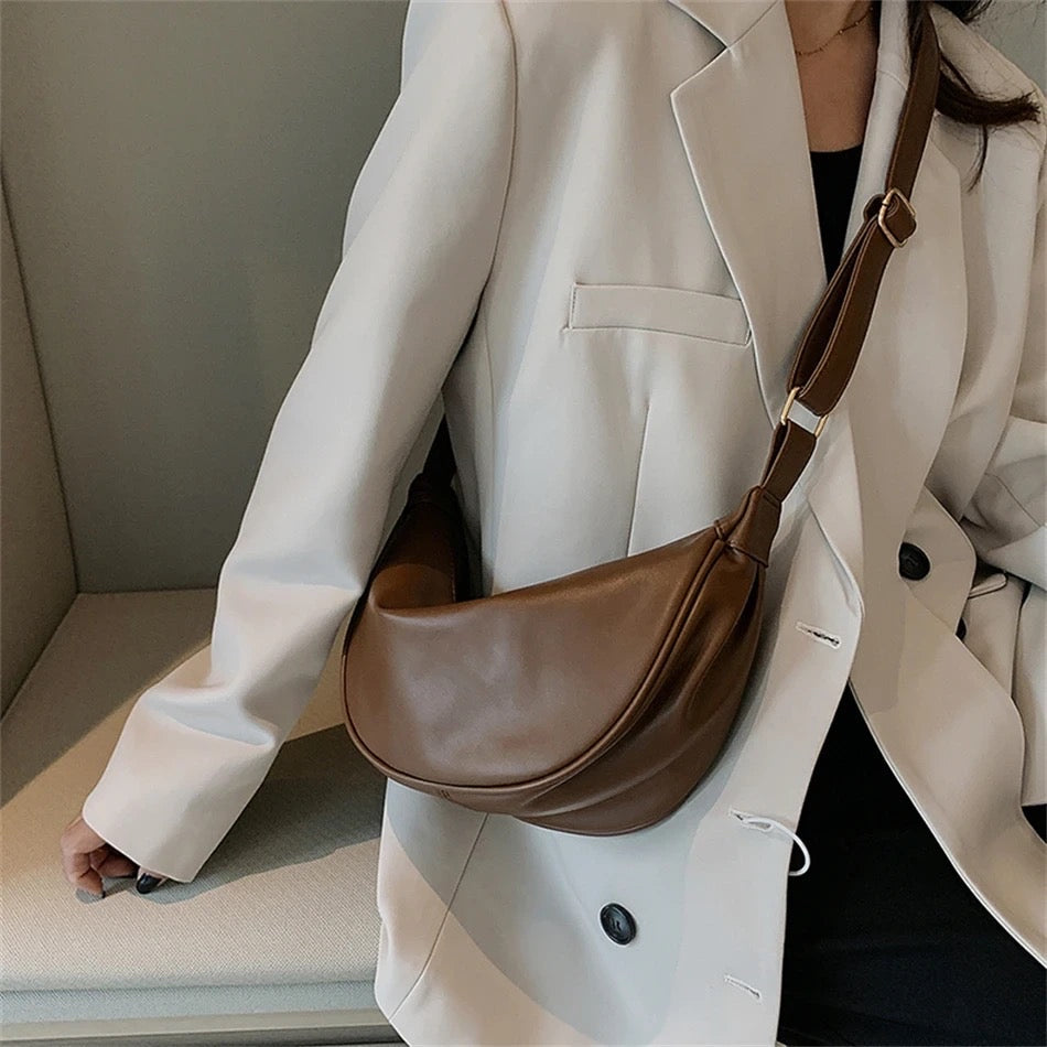 Amandine™ | Bolsa de cuero claro