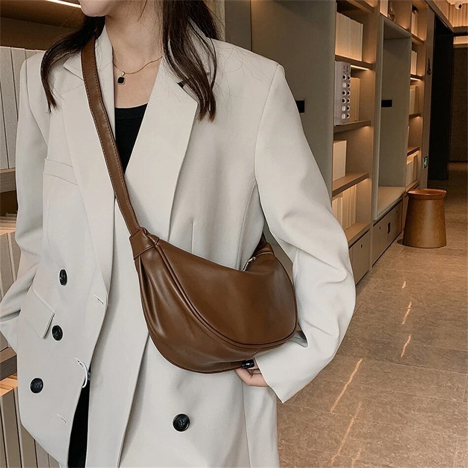 Amandine™ | Bolsa de cuero claro