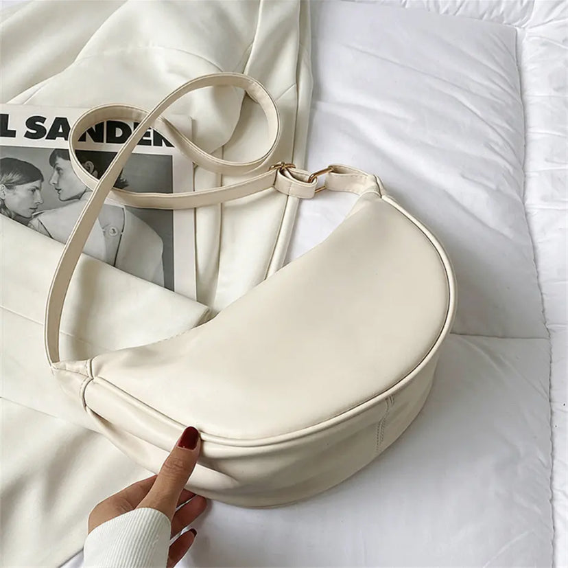 Amandine™ | Bolsa de cuero claro
