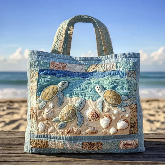 Bolso Artisanal Acolchado - Tortugas Marinas
