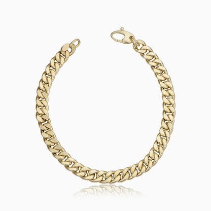 Pulsera Cubana Estate | Oro Blanco
