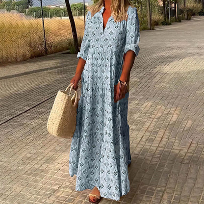 Nora - Elegante Vestido Boho Maxi