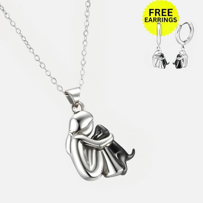 Collar de Abrazo de Perro con Pendientes de Regalo