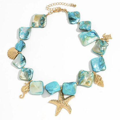 Collar Azul de los Sueños del Océano
