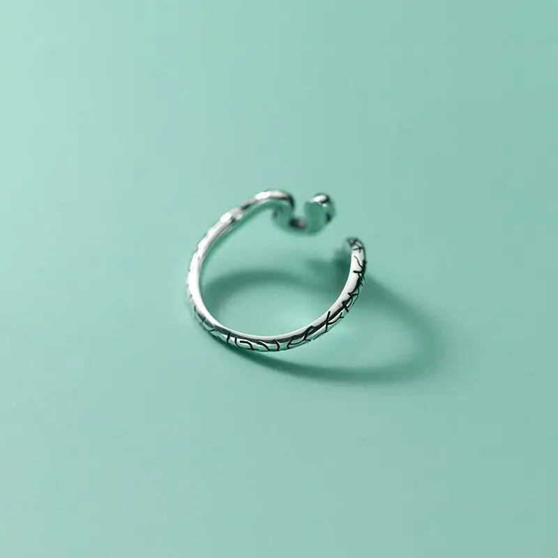 Anillo de Serpiente en Plata de Ley