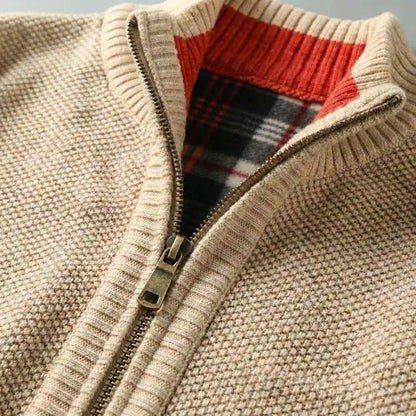 CARDIGÁN DE PUNTO CON CREMALLERA HENLEY | CALIDEZ REFINADA CON UN TOQUE LIMPIO