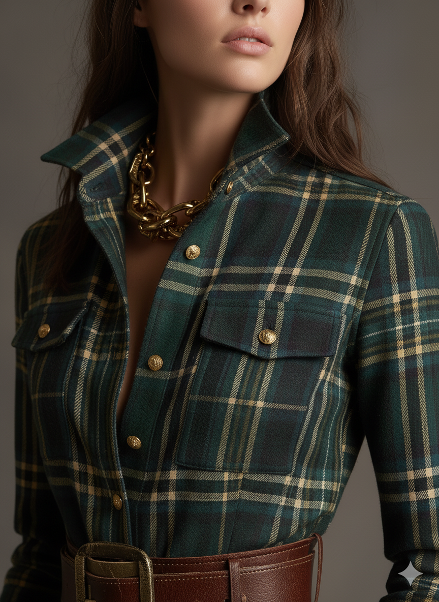 Evelyn | Clásico vestido camisa elegante