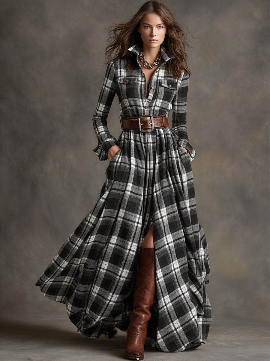 Evelyn | Clásico vestido camisa elegante