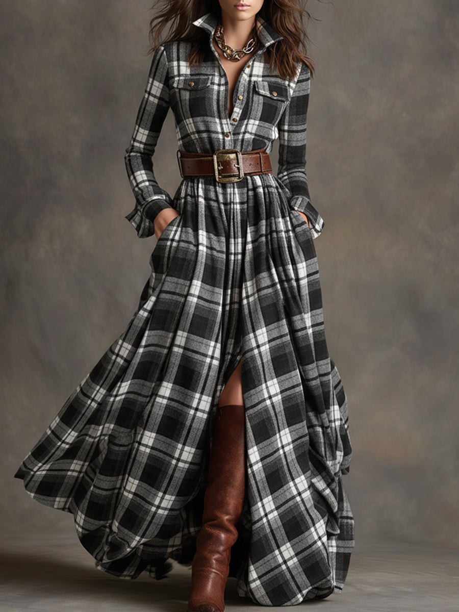 Evelyn | Clásico vestido camisa elegante