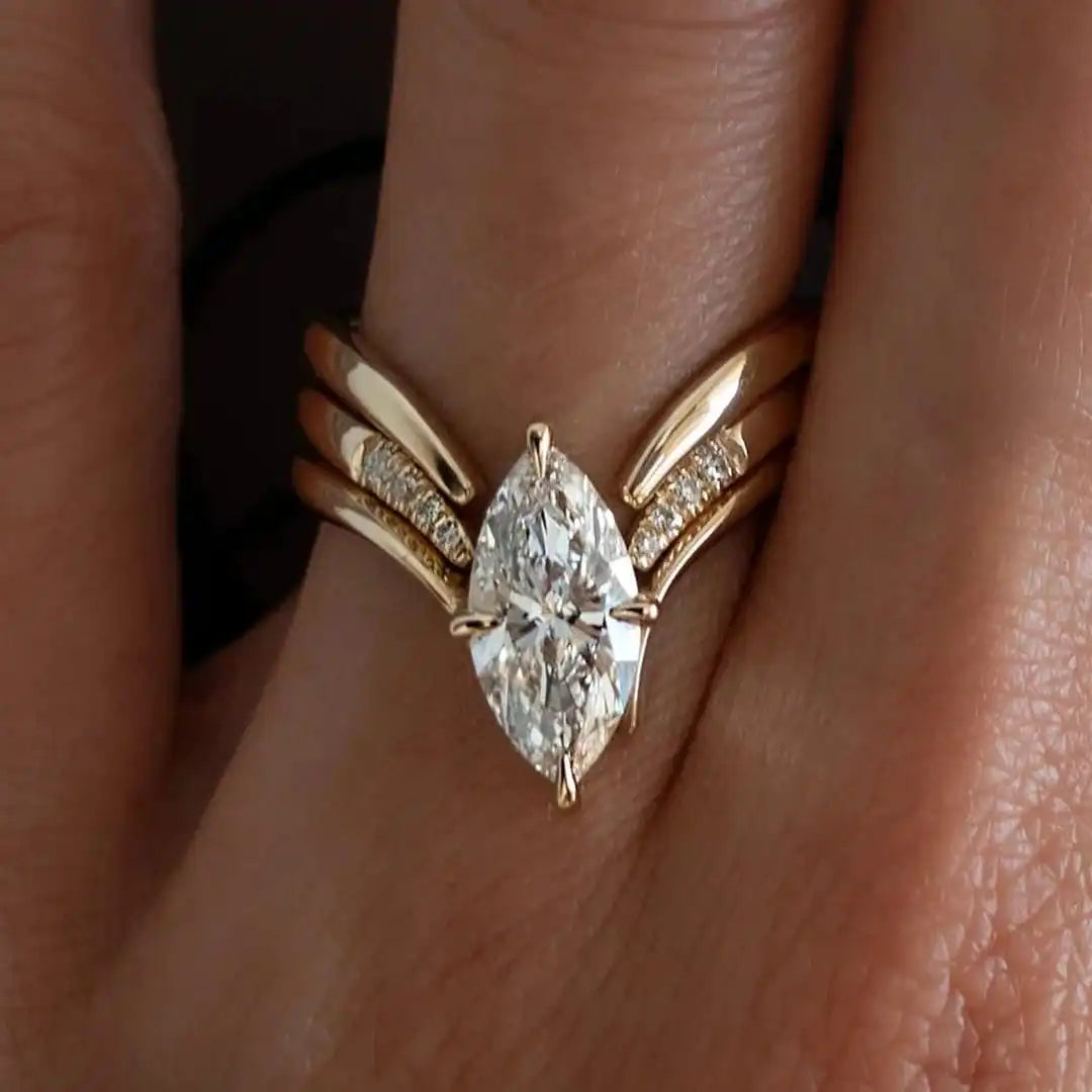 Conjunto de Anillos Corte Marquesa
