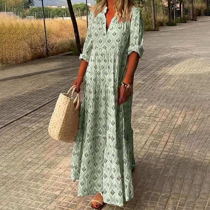 Nora - Elegante Vestido Boho Maxi