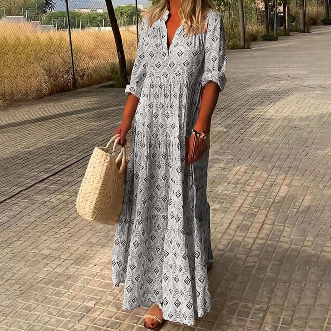 Nora - Elegante Vestido Boho Maxi