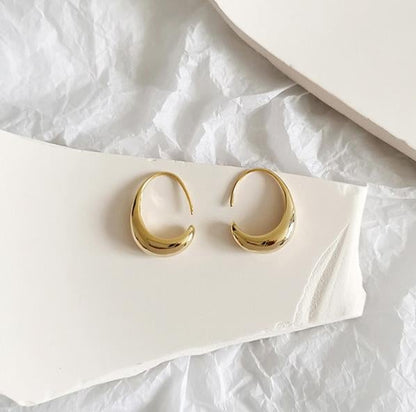 Pendientes de lujo en oro y plata