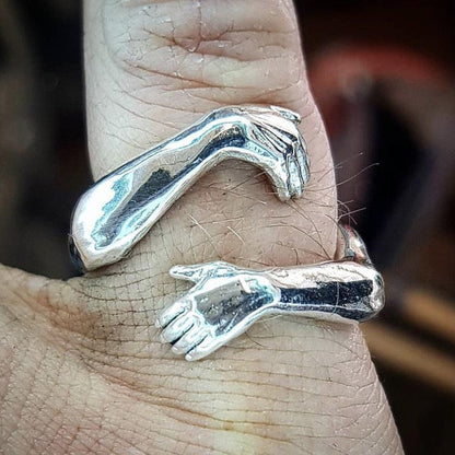 Anillo de plata 925 "Abrazo"