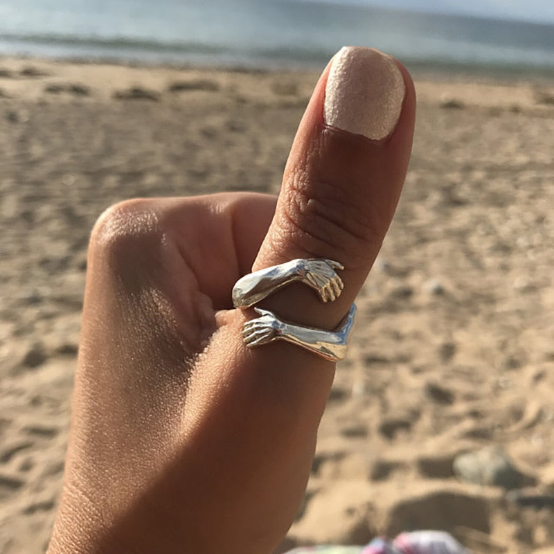 Anillo de plata 925 "Abrazo"