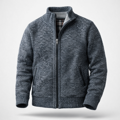 CARDIGÁN DE PUNTO CON CREMALLERA HENLEY | CALIDEZ REFINADA CON UN TOQUE LIMPIO