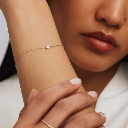Pulsera con Piedra Cléa | Oro Blanco