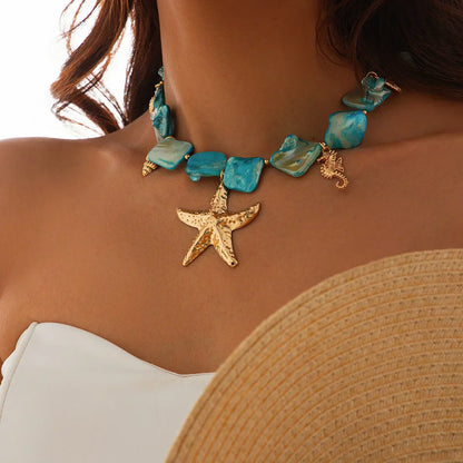 Collar Azul de los Sueños del Océano